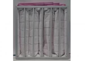 Quality Polyester Ahu 3500m³/H Pocket Air Filter / Bag Filter F7 To F9 Efficiency for sale