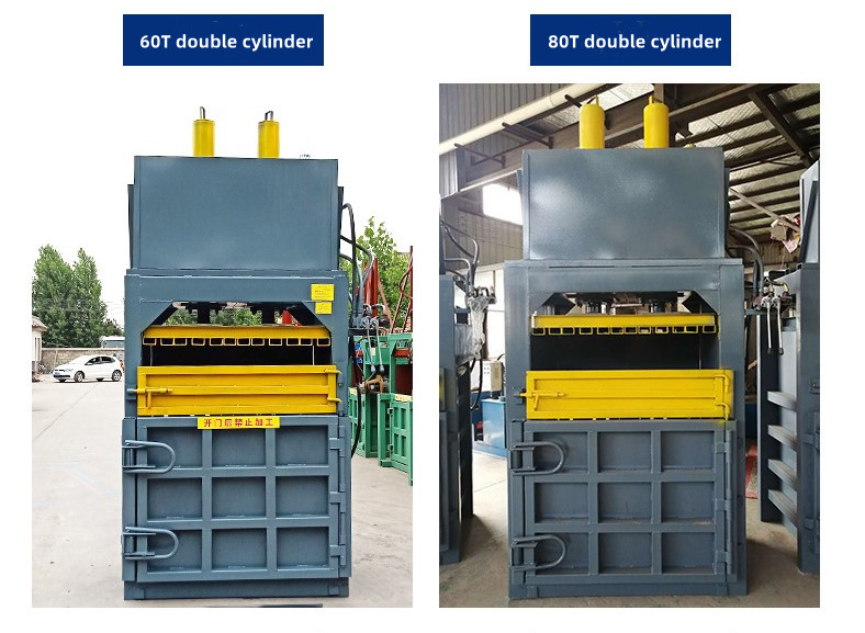 30 KG Pressure 30-100Pa Hydraulic Cardboard Baling Press Machine with Horizontal Design