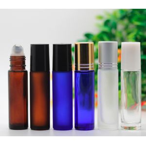 Custom Cosmetic 5ml Roll On Perfume Bottles , Plastic Empty Rollerball
