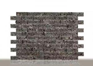 Quality Grey Basalt Bluestone Natural Stone Mosaic Tile Honed Finish Mosaic Floor Tile For Bathroom for sale