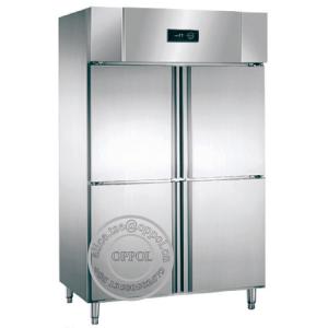 China OP-A806 Four Stainless Steel Doors Freezer Refrigerated Cabinet Manufacturer on sale