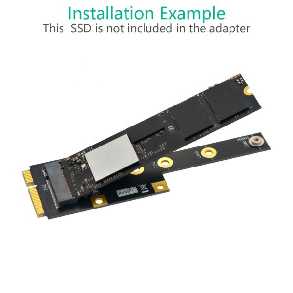 New Version M.2 NGFF NVME SSD to Mini PCI-E Adapter with High-speed Data Transmission, 100% Tested Working, and 6 Months Warranty
