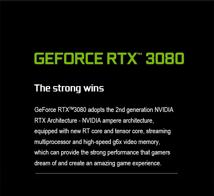 GDDR6X LHR Graphics Card IGame GeForce RTX 3080 Neptune OC 10G For Game
