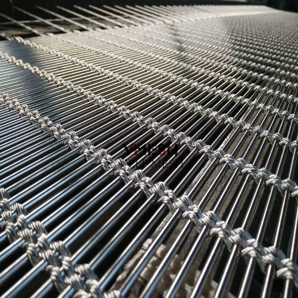 Stainless Steel Decoration Wire Mesh Metal Partition Mesh Panel Wall