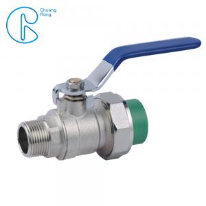 China No Leakage Metal PPR Single Union Ball Valve with femal male threaded on sale