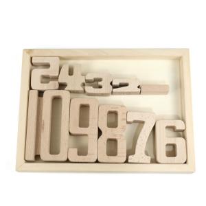 Quality Jenga Games Wooden Building Blocks Toy Number Montessori for sale