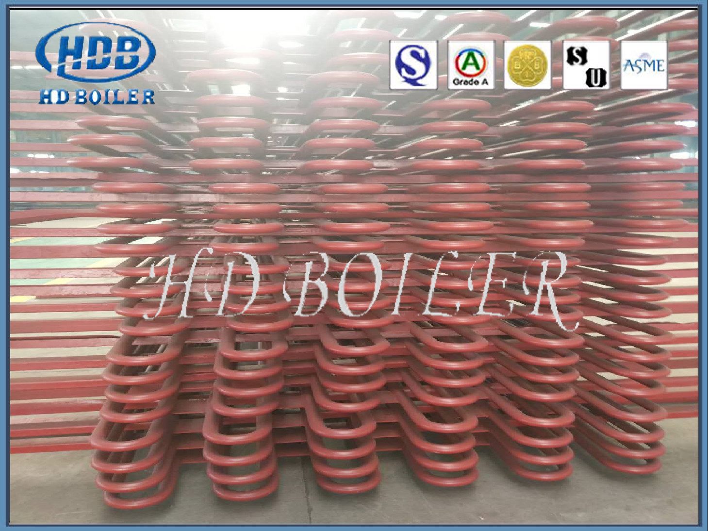 Alloy Steel Boiler Parts Economiser Tubes With Welded Headers For Power Station Boilers