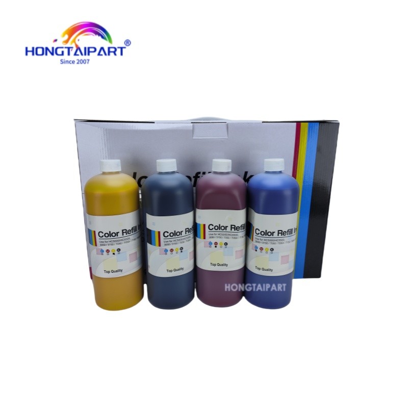 Color Refill Ink Bottles S-4670 S-4671 S-4672 S-4673 for Riso ComColors HC 5000 5500 3050 3150 7050 7050r 7150 9050 9150 with Chip CMYK Printer