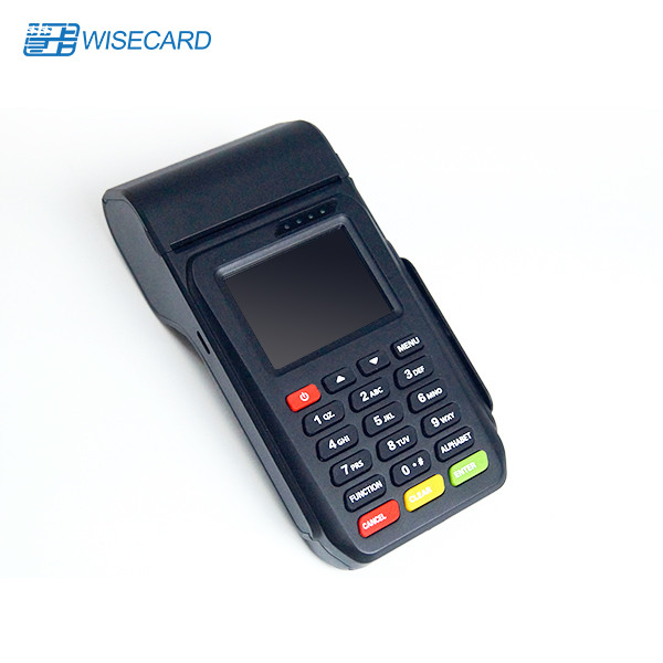 Visa 2.4 Inch Smart Pos Terminal Handheld Mobile With Thermal Printer Barcode Scanner