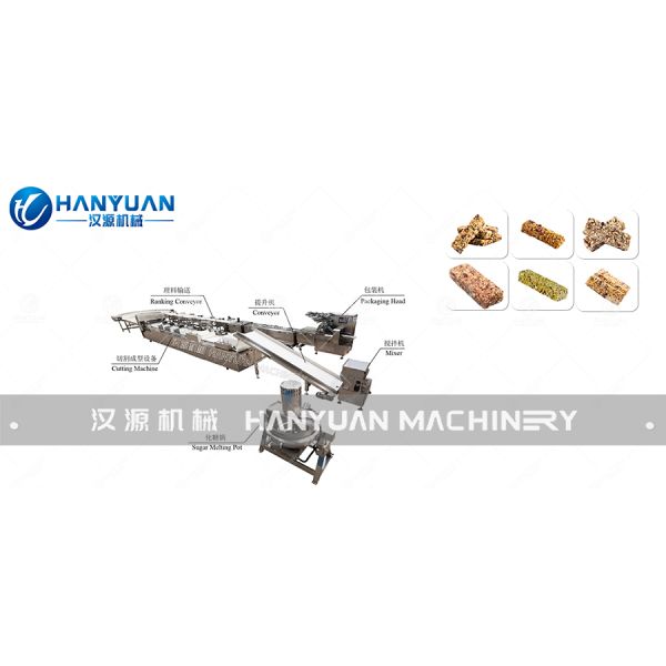 Accurate Automatic Crispy Cereal Bar Processing Line