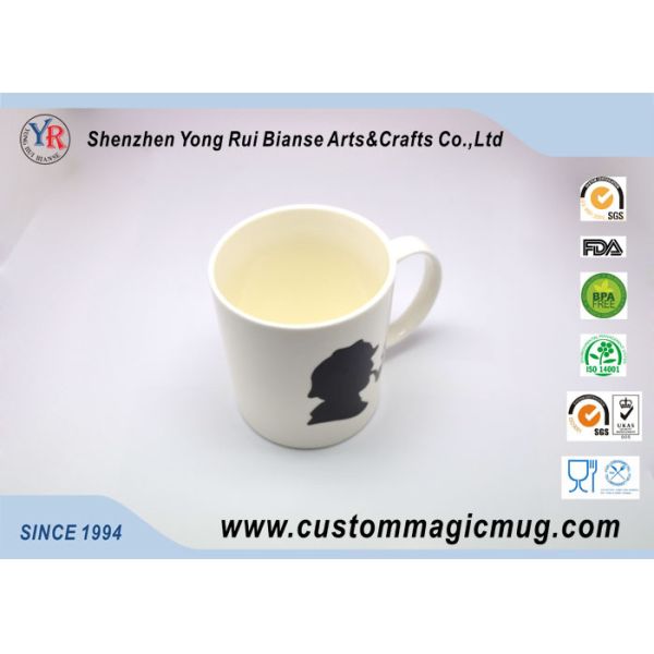 Plain White Ceramic Color Changing Mug Temperature Sensitive Magic