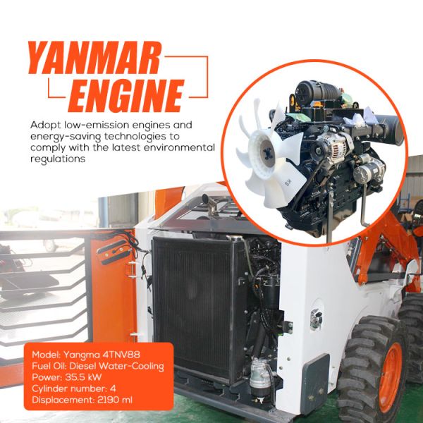 Made in China Skid Steer Loaders Briggs & Stratton Engine 1400kg 1500KG 1700kg Skid Steer Loader With EPA