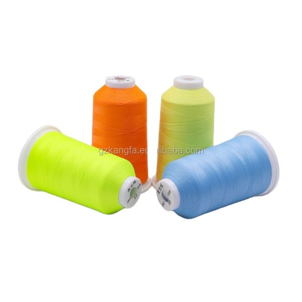 Mercerized Glow in the Dark Sewing Embroidery Thread for Filament Yarn Polyester