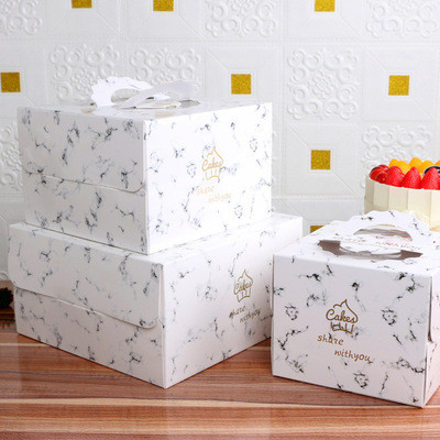 Hand-held cake square baking cake box packing box
