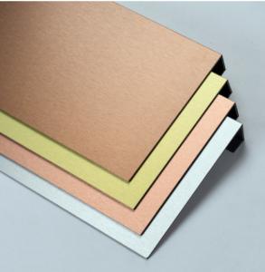 Quality RoHS Outdoor PVDF Coating Brushed Aluminum Composite Panel for sale