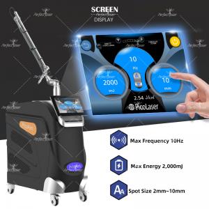 Quality Picosecond Laser Tattoo Removal Machine 3000W 532nm 755nm 1064nm for sale