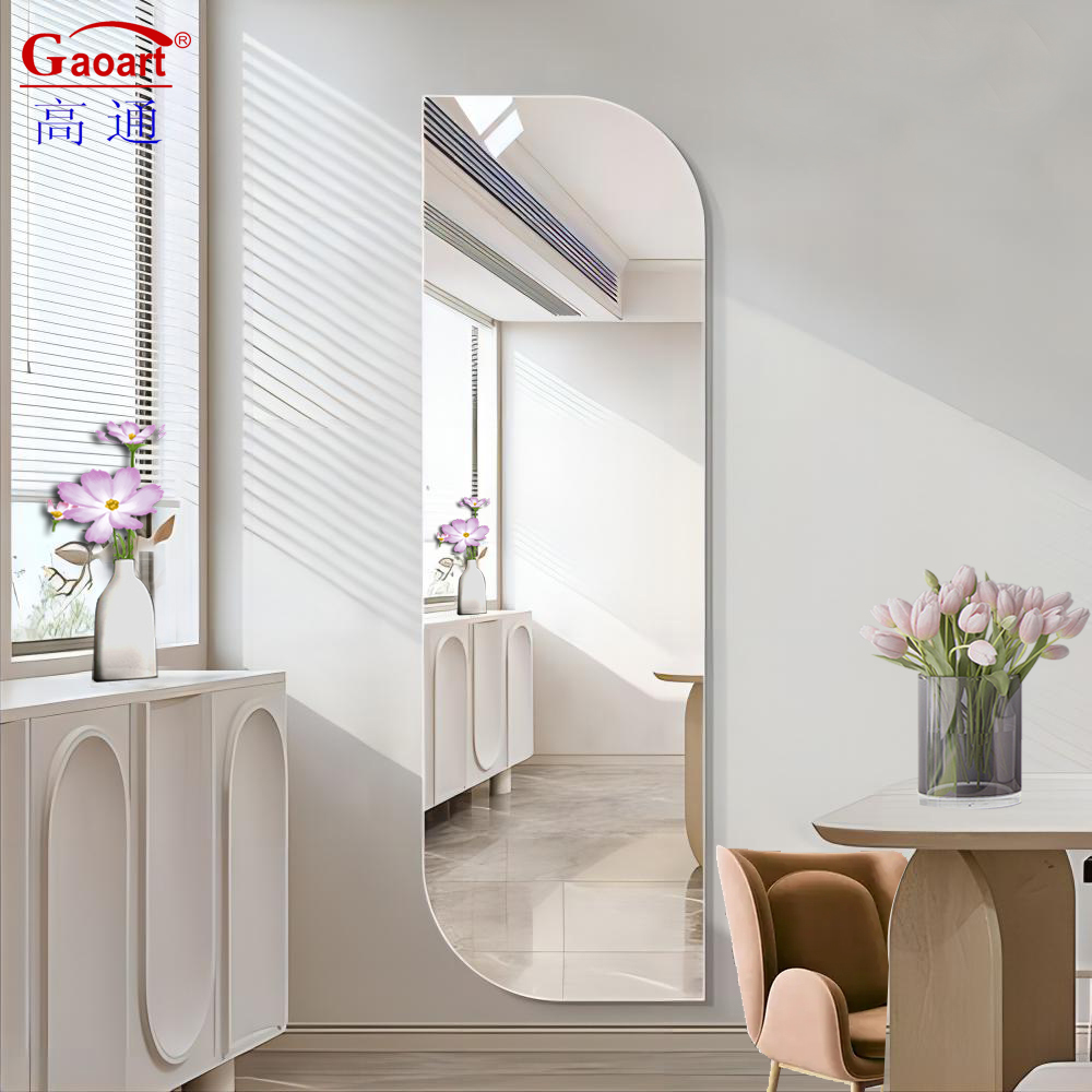 Modern Stylish Full Length Beveled Led Light Bathroom Mirror for Home Decor