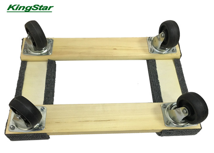 Warehouse Cart Carpeted Moving Dolly , 800 Lb Wood Moving Dolly OEM ODM