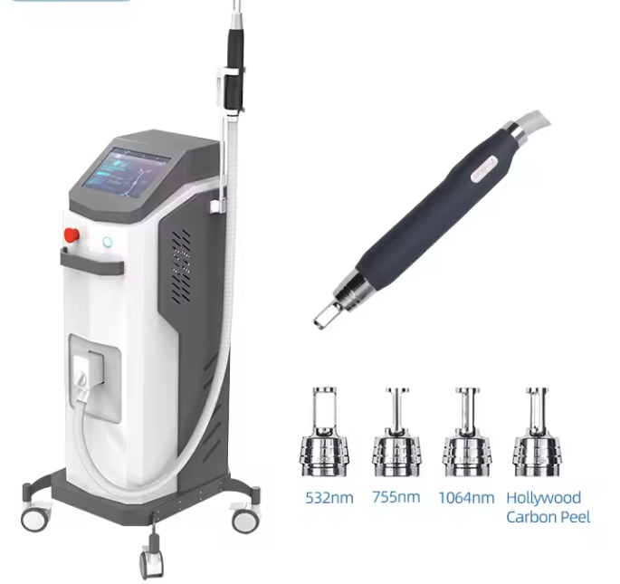 AS41 High Quality Honeycomb 1200w Power Nd Yag Solid State Laser Tattoo Removal Machine