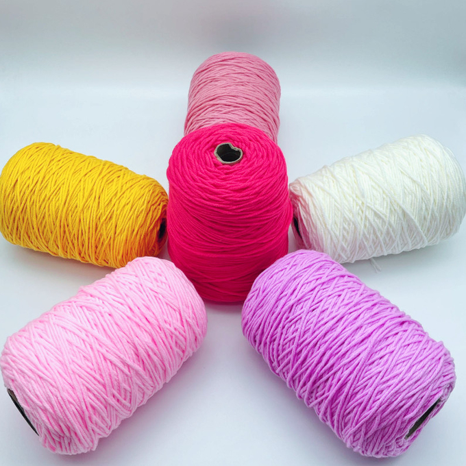 Premium 100% Acrylic Fleece Yarn Tufting Yarn Cone for Cozy Knits and hand knitting