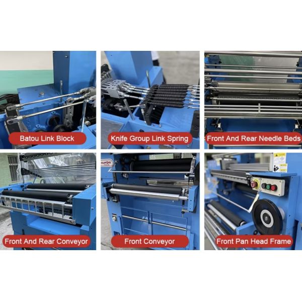Non Elastic And Elastic Flat Tape Weaving Machine High Speed Auto Crochet Machine