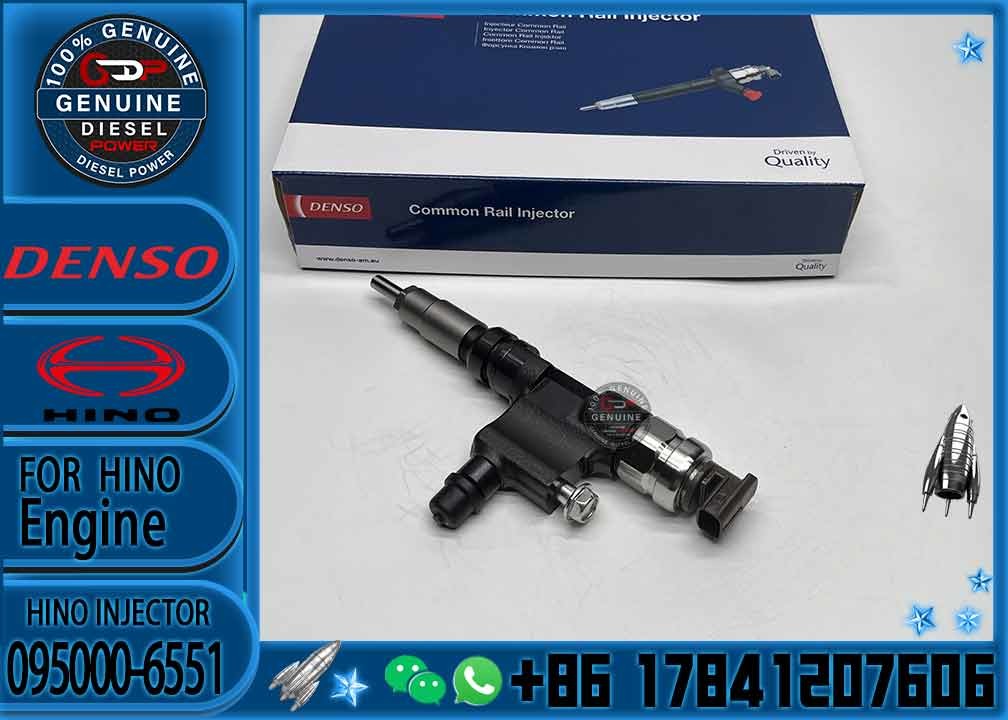 Diesel Fuel Injector common rail fuel injector 23670-E0190 23670-78140 095000-6550 095000-6551 For HINO N04C-TY DUTRO 4.