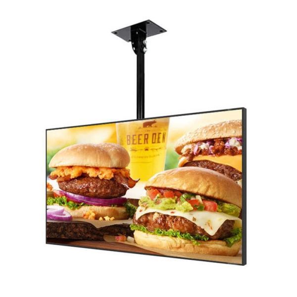 Wall Mounted Digital Display with 178° Viewing Angle and 3840x2160 Resolution for Semi-Outdoor Advertising