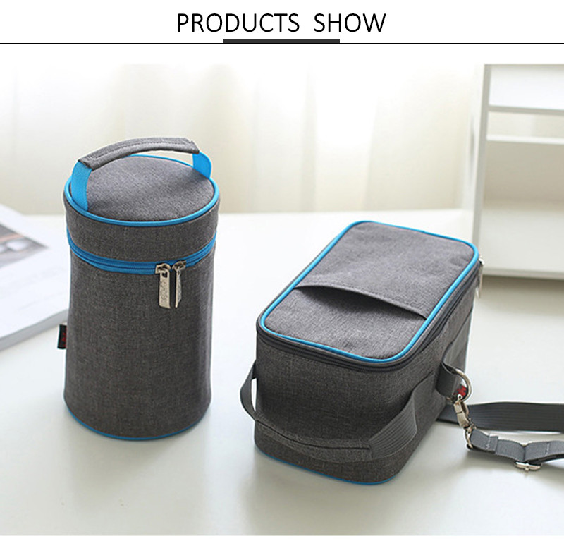 Double Zippers L12*H20cm Water Bottle Cooler Sleeve