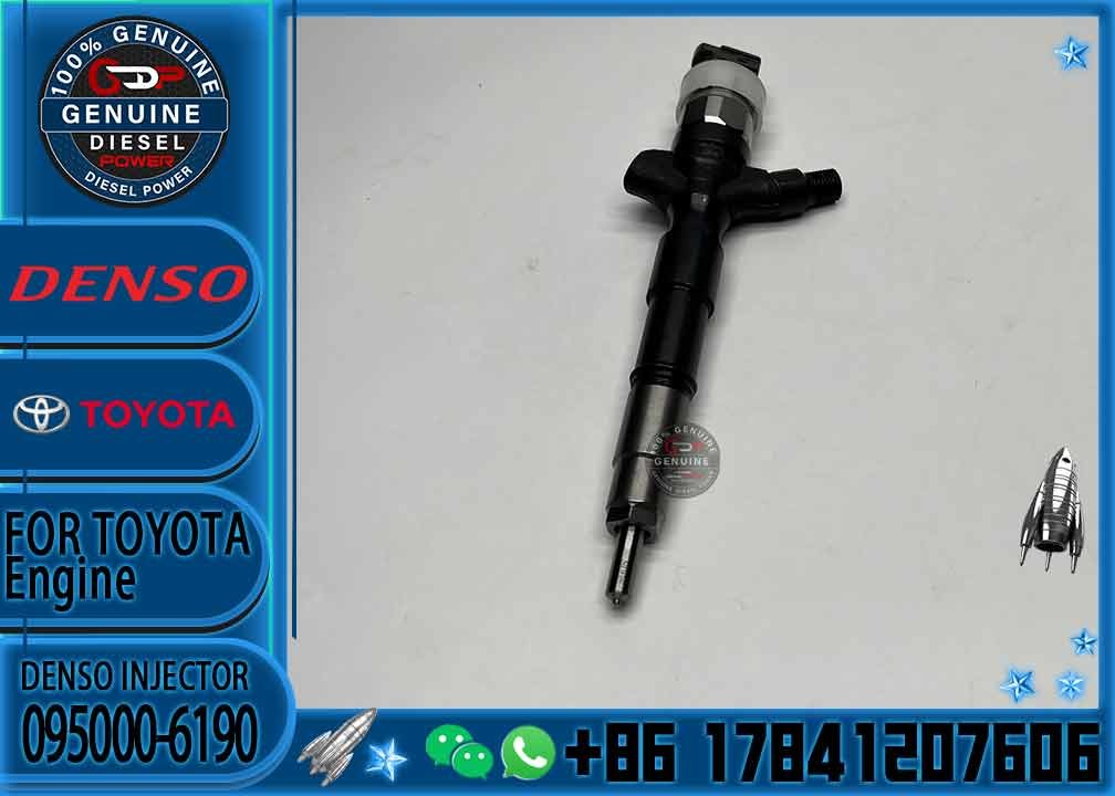 Common Rail Fuel Injector 23670-09060 23670-0L010 095000-6190 for Diesel Engine 2KD-FTV D4D