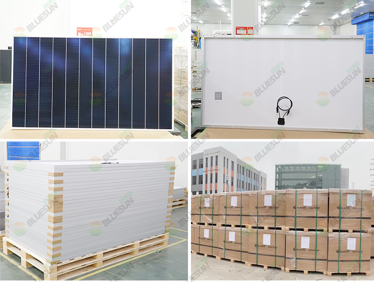 Bluesun Solar Shingles Solar Roof Tiles Photovoltaic 500w Shingled Solar Panel 500watt for Household