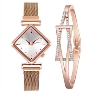 Quality 3Bar Waterproof Ladies Watch And Bracelet Gift Set ODM Availbale for sale