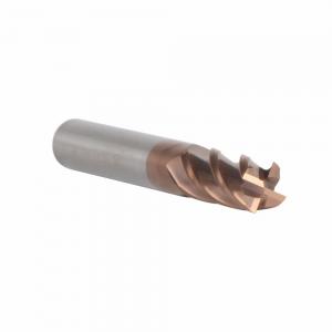 China Tungsten Steel End Mills HRC55 Coated TiAIN 4 Flute Flattened Head CNC Milling Cutters End mills Tools on sale