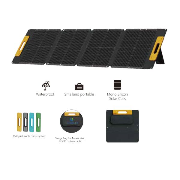 120W High Power Portable Folding Solar Panel / Poly Silicon Portable Solar Generator