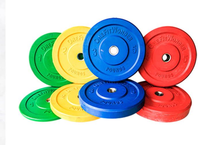 Home Gym Strength Machine Plate Rubber Free Weights Equipment