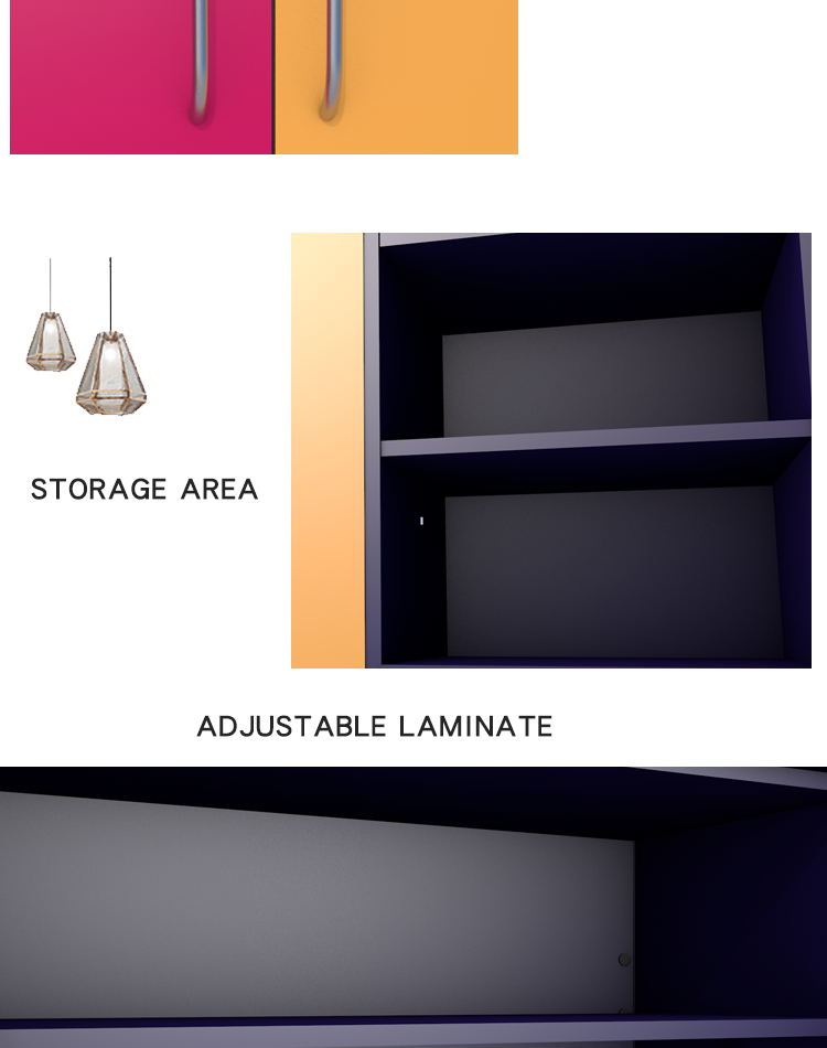 ISO14001 ODM Bedroom Wardrobe Furniture , Home Storage Cabinet With Doors