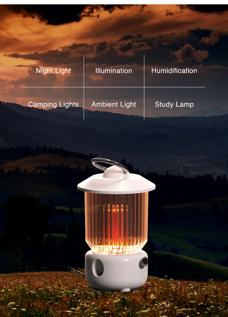 HOMEFISH Tabletop Battery Operated USB Air Humidifier 260ml