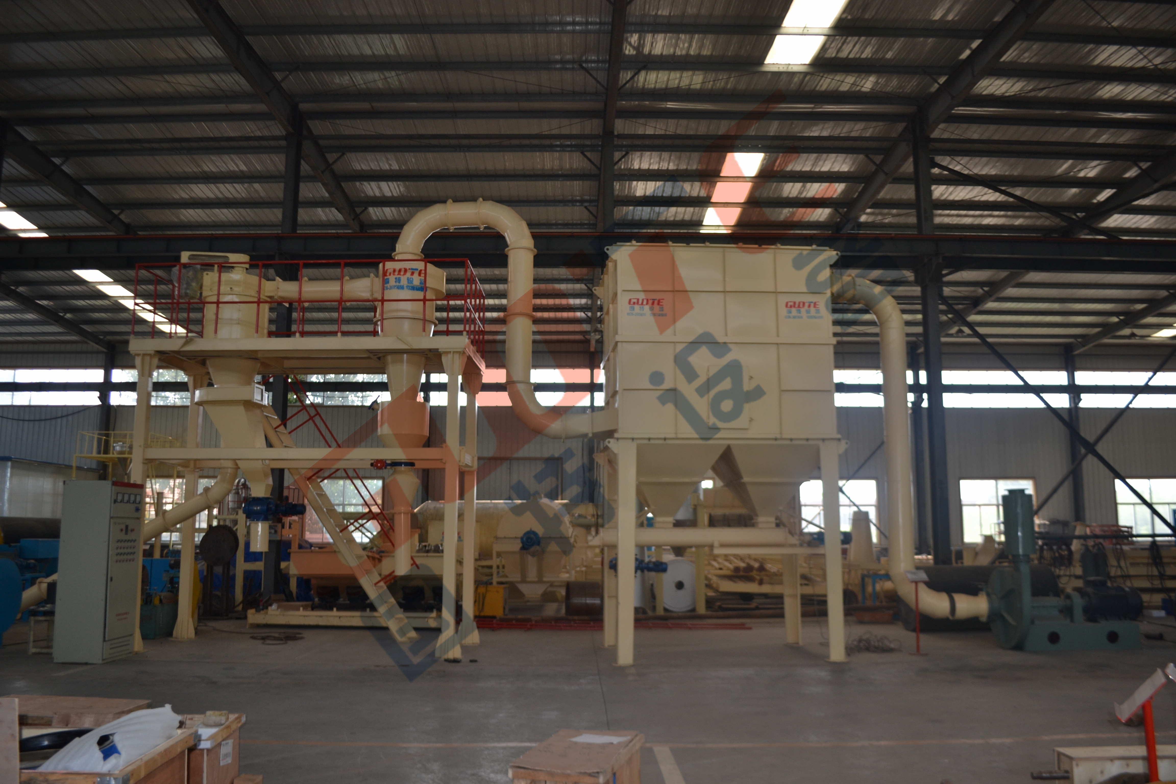 Sprial Separator 325 Mesh Dry Powder 2-150 Micron Air Classifier for Vertical Classifying