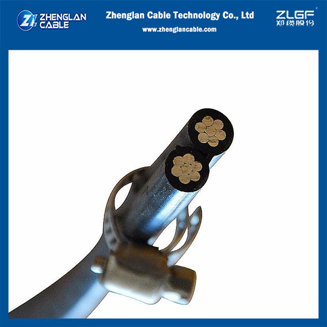 Aerial Bunched Overhead Insulated Cable XLPE+AAC XLPE 2X2AWG ANSI ICEA S-76-474