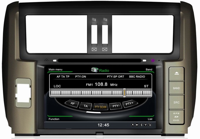 Ouchuangbo multimedia radio sat navi DVD for S100 Toyota Prado 2010 china wholesaler unit OCB-065
