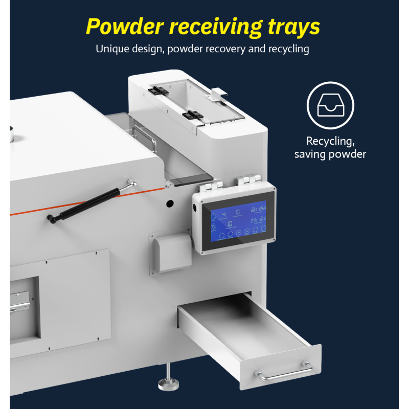 Ingani Supercolor A4 White Ink Pump Circulation 30CM DTF Printer Impresora With Dual I1600 Printhead Powder Shaking Oven Machine