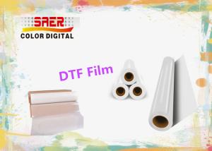 Quality Hot Peeling Transparent DTF Transfer Film For Printing 100m for sale