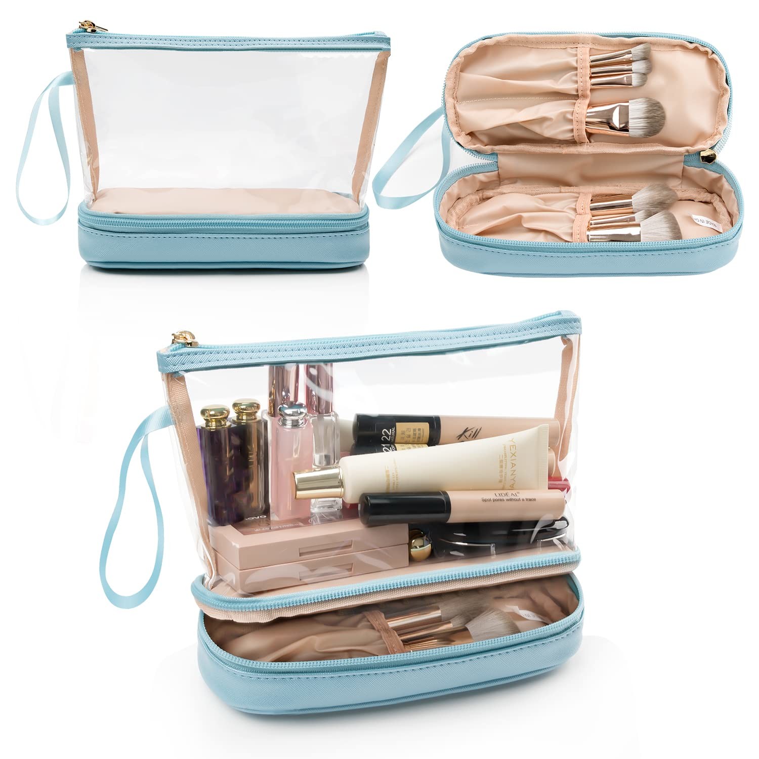 High Quality Waterproof Cosmetic Bag Toiletry Bags With Zipper