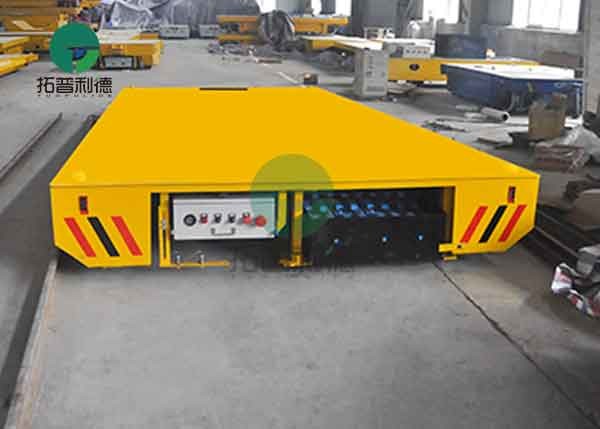 50t Battery Industrial Railroad Transfer Trolley For Warehouse Interbay Cargo Handling