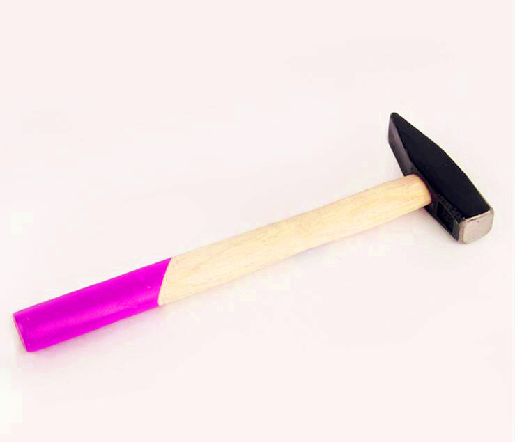 300g Machinist hammer(XL-0105) with painted surface, colored wooden handle and good price