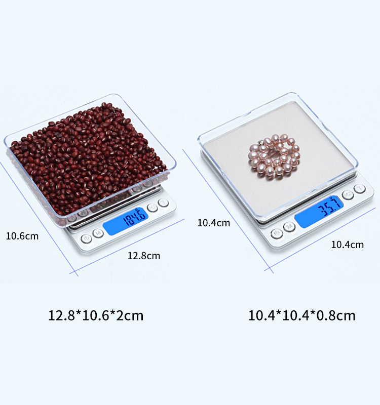 High Accuracy 500G/0.01G Precision Digital Gold Scale Customizable Logo and Package with USB Rechargeable AAA Batteries
