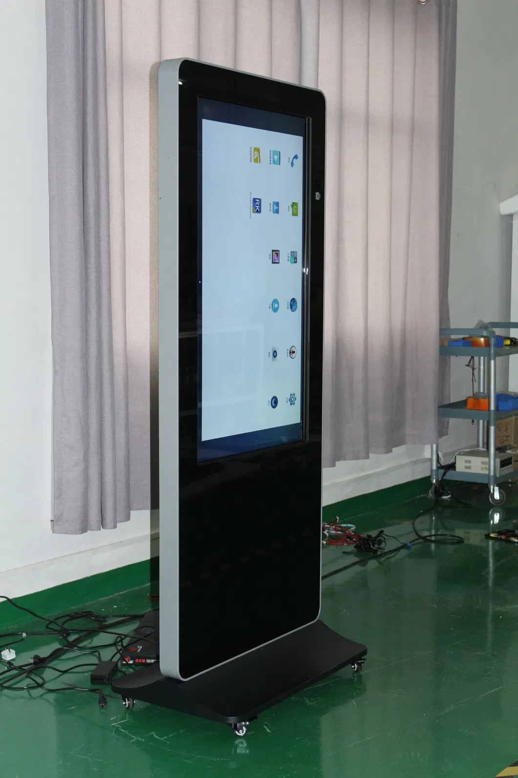 49inch Floor Standing Touch Screen Kiosk with Camera Logitech C930 and Android OS