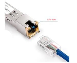 Quality 10 100 1000 BASE-T Copper 100M RJ45 SFP Transceiver for sale