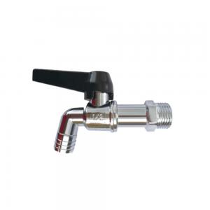 Quality OEM Normal Temperature Brass Ball Bibcock Tap With Plating Nickel Faucet for sale