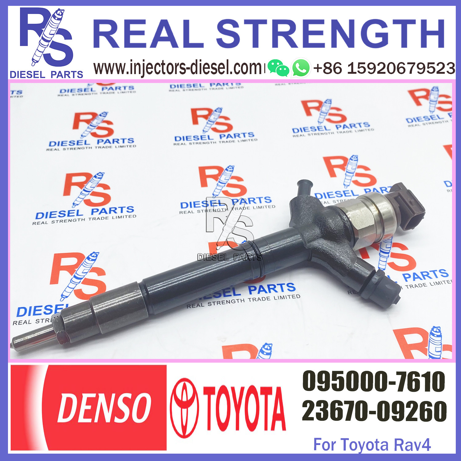 original New Common Rail Fuel Injector 095000-7610 23670-09260 095000-7600 23670-0R160 095000-7630 23670-0R170 For Toyo-