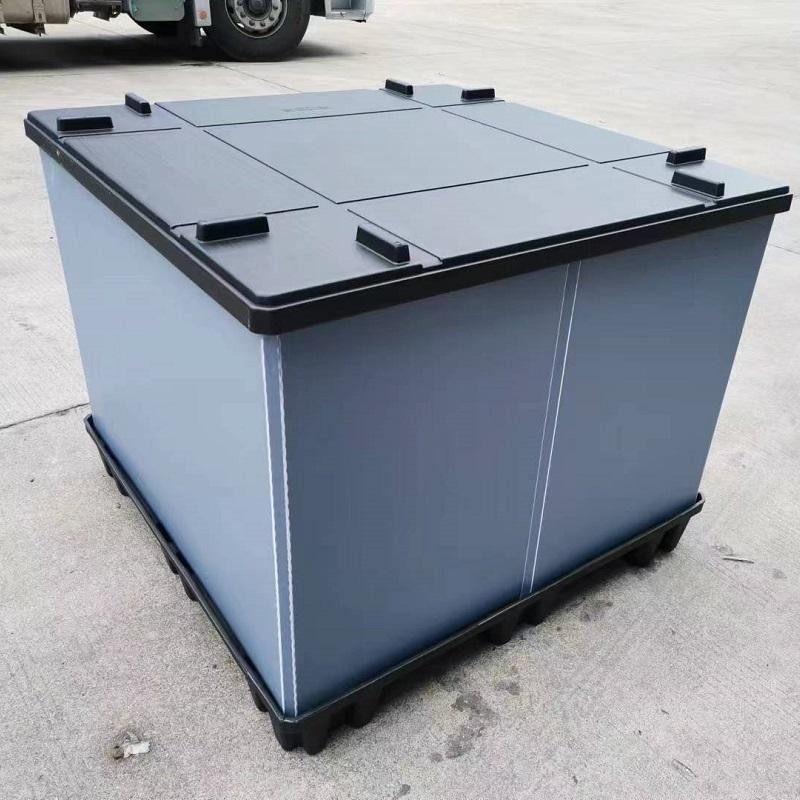 Quality 1120mm PP Plastic Pallet Box Sleeve Pallet Folding Container for sale